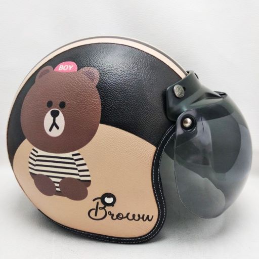 Helm Bogo Kulit Print3